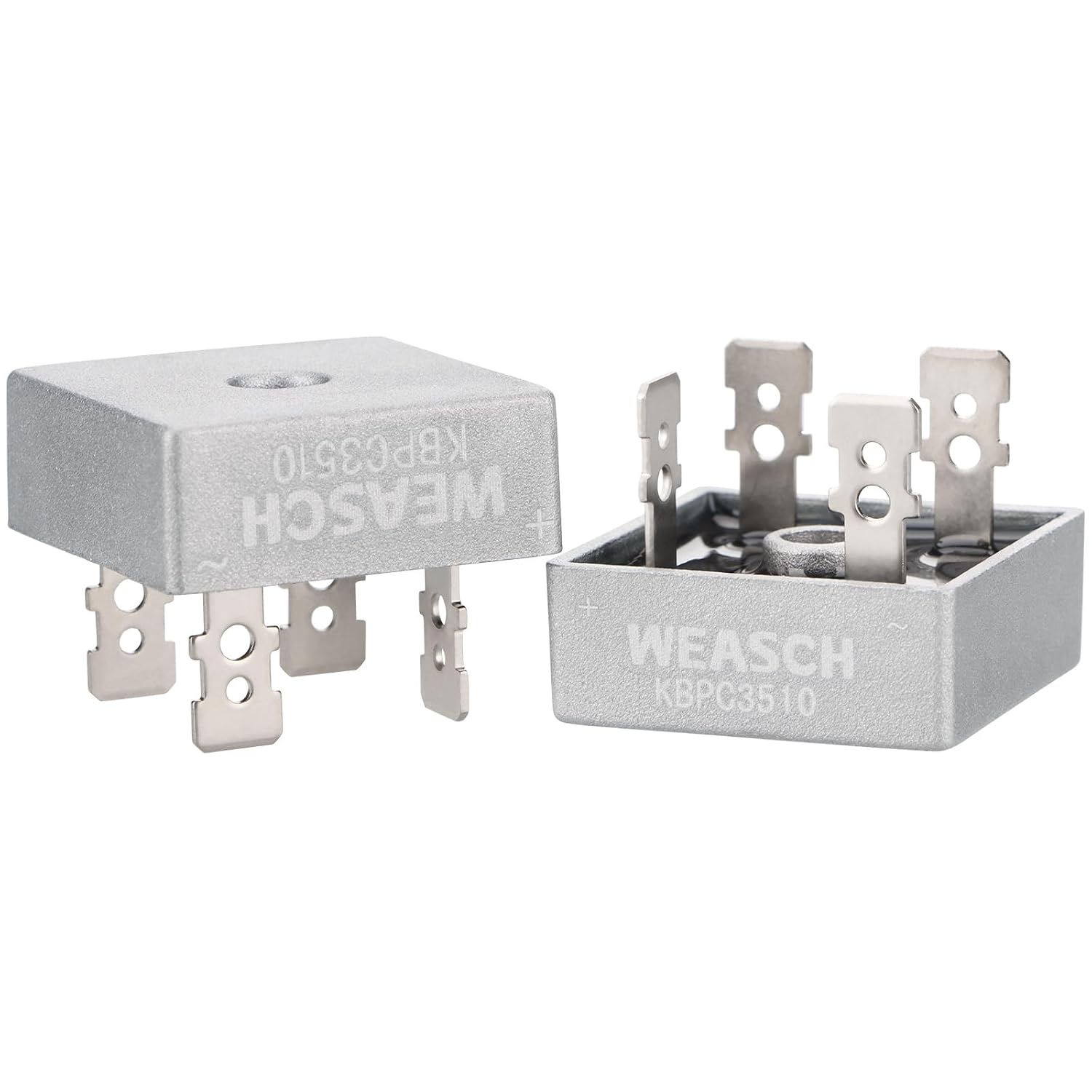 4Pcs Bridge Rectifier Diode, KBPC3510, AC to DC, 1000V 35A, 4 Pin, Full Wave Single Phase Metal Housing Bridge Rectifier (4)
