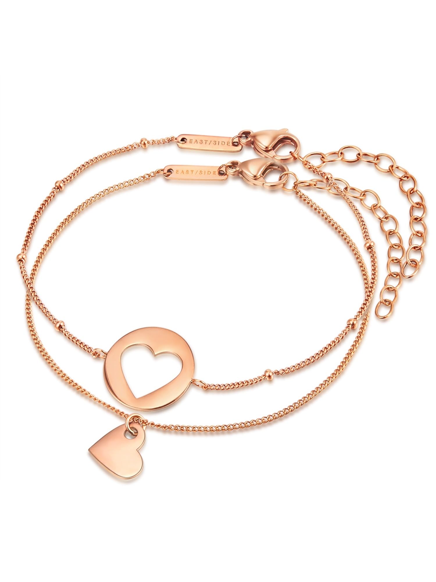 Eastside Damen Set (Armband 2er) Edelstahl roségold