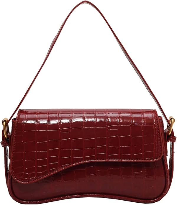 Bolso de hombro para mujer, cartera Hobo de piel sintética con 2 correas removibles