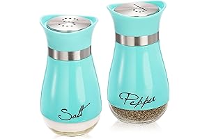 "Tebery Blue Salt and Pepper Shakers Set: Add a Touch of Blue...