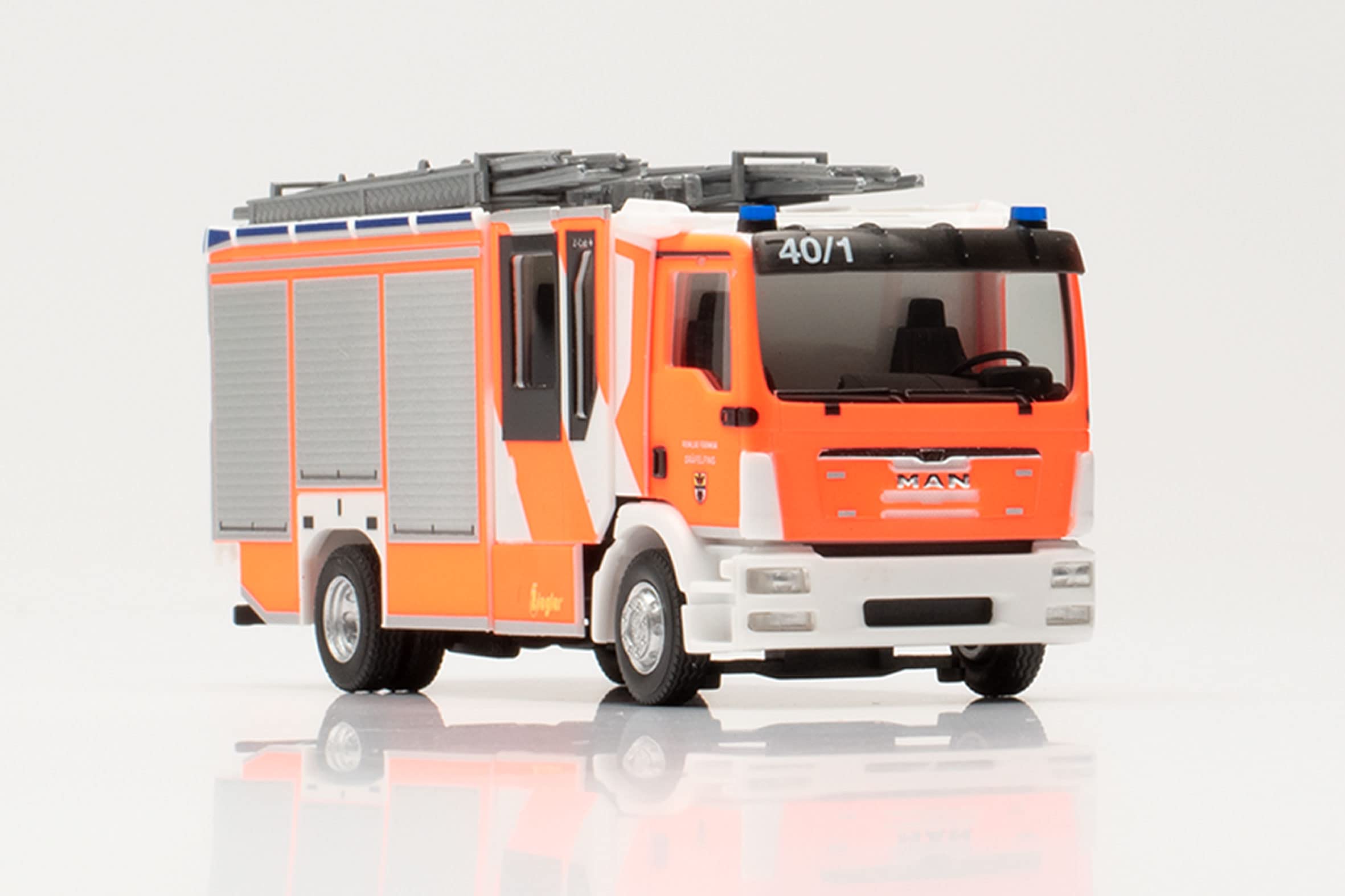 Feuerwehr Grafelfing MAN TGM Ziegler 消防車/ Herpa 1/87 模型
