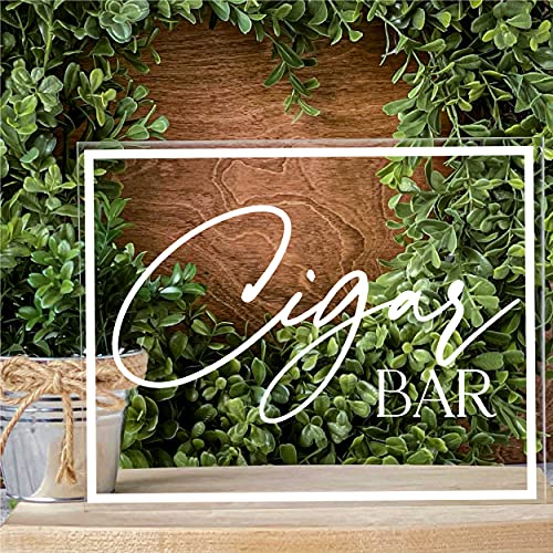Yippee Daisy Cigar Bar Sign For Weddings Mens Birthday Party Decor Decorations Acrylic Table Sign cover