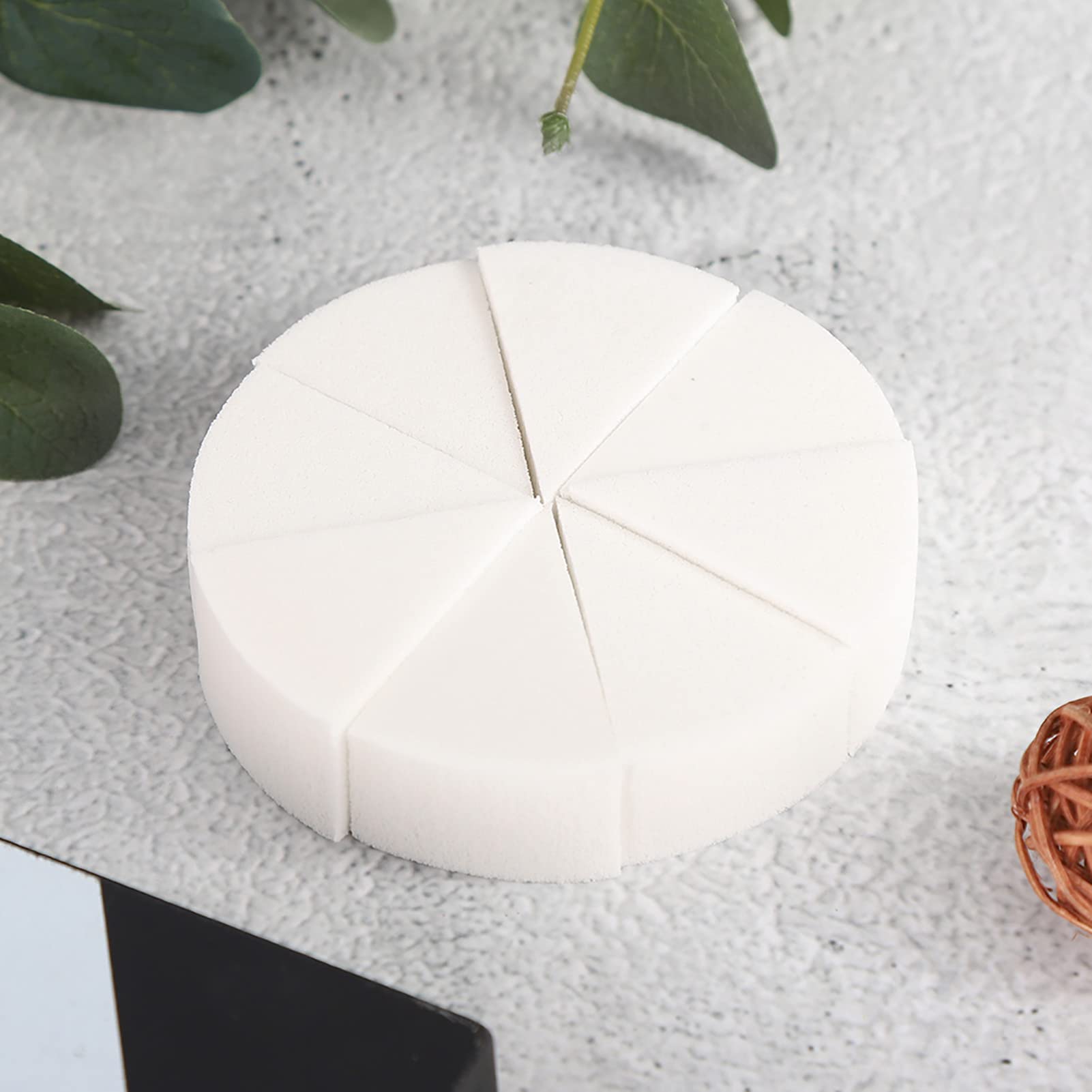 Puff en Polvo, Esponja de Maquillaje Altamente Eficaz, 8 Puffs Muestran Principiantes para Amantes del Maquillaje.