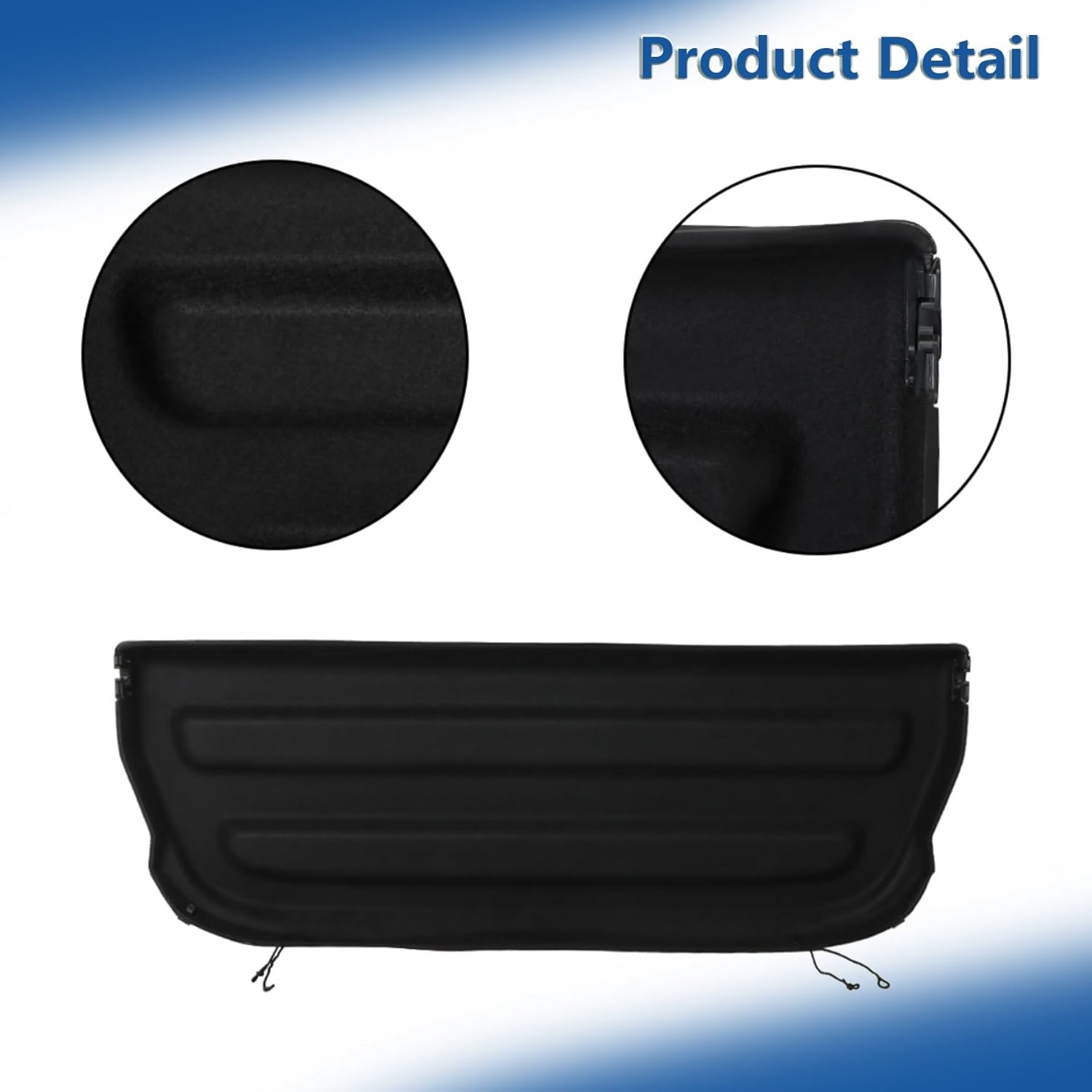 Silscvtt Non Retractable Cargo Cover Shade Tonneau Cover Replacement for Honda Fit 2015-2019 Black
