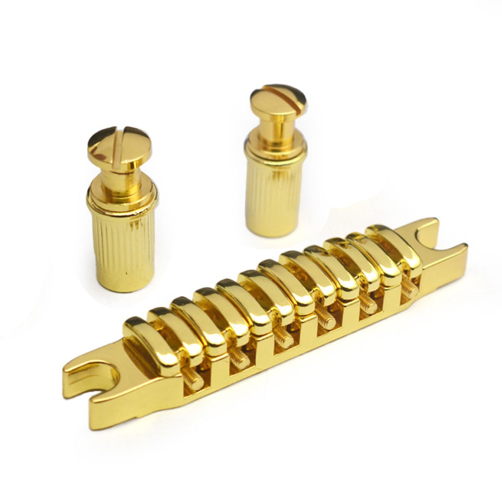 Ponte per chitarra elettrica Split Chitarra Ponte Cordiera Selle Individuali Per 6 Corde Chitarre Elettriche Parti di Ricambio