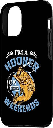 Miniatura 2 de Funda divertida para iPhone 1212 Pro, pescador de pesca de lubina para hombres adultos