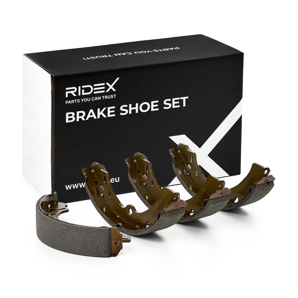 RIDEX Bremsbacken Satz für Trommelbremse Hinten Kompatibel mit SUZUKI Samurai SUV SJ 70B0186