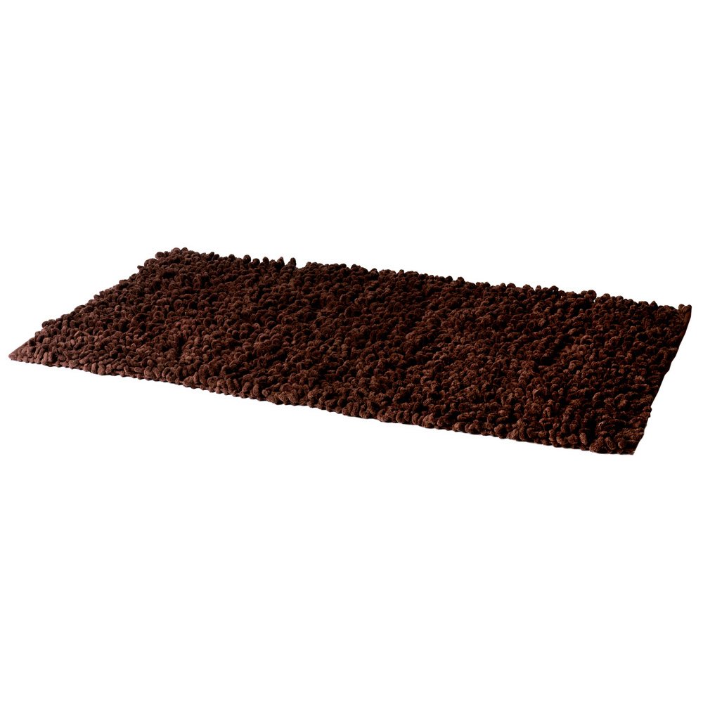 Riva Home Chenille Twist Chocolate Rug - 90 x 150cm - Cotton - Brown