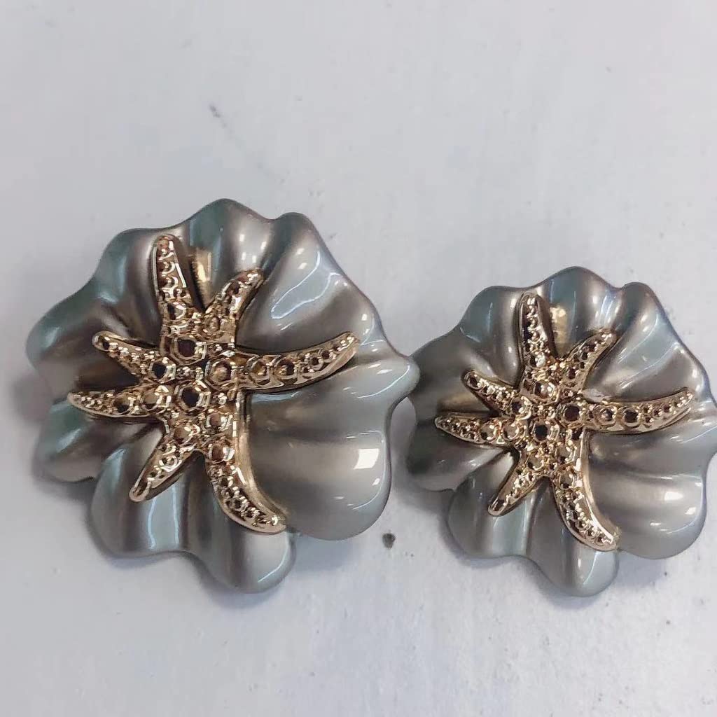Modny metalowy guzik do ubrań, Metalowe złoto srebrne perły diamentowe guziki do odzieży damskie wiatrówka garnitur sweter płaszcz dekoracyjne robótki szycie 10 sztuk(White,25mm)