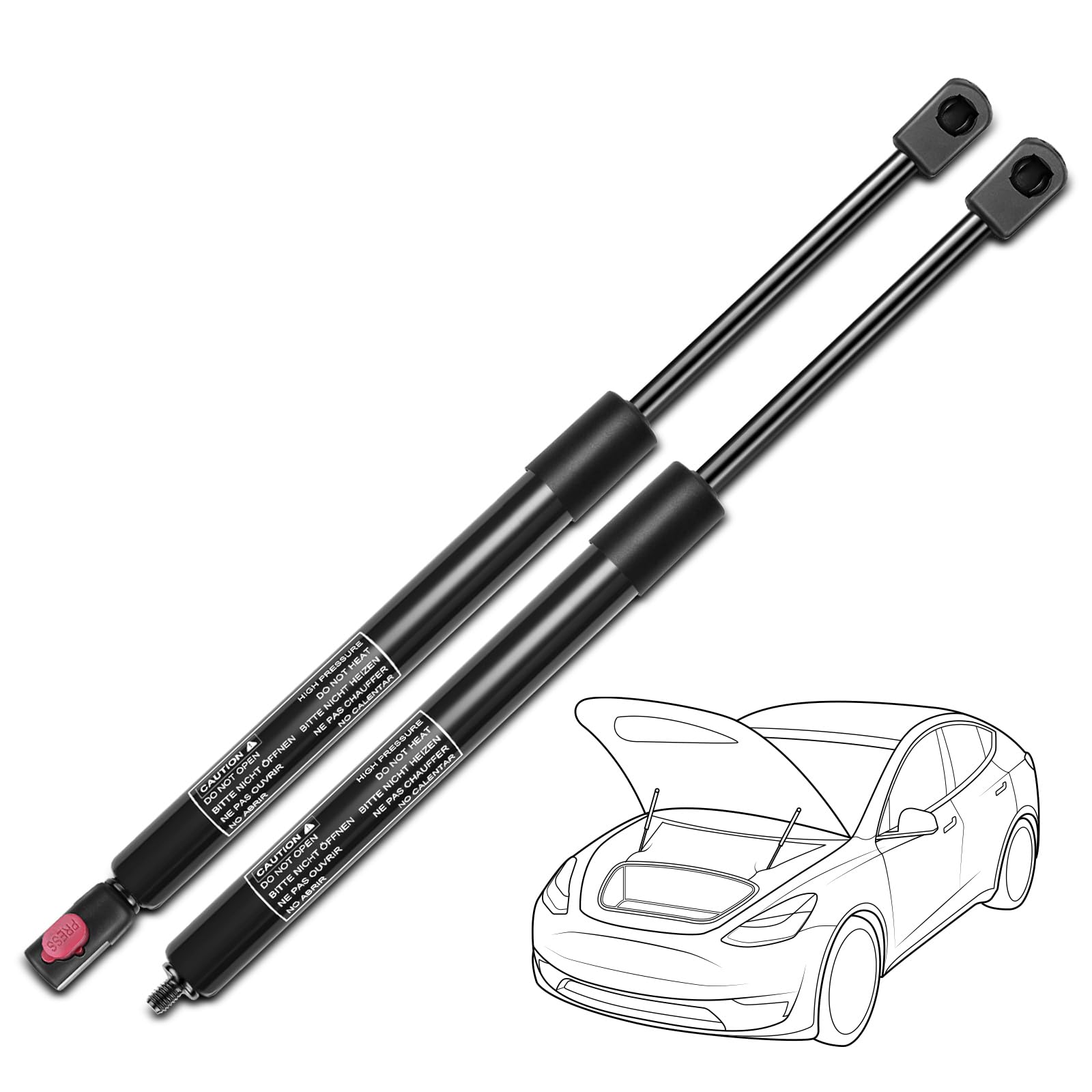 Amazon.com: YHTAUTO Hood Struts Lift Support Replacement for