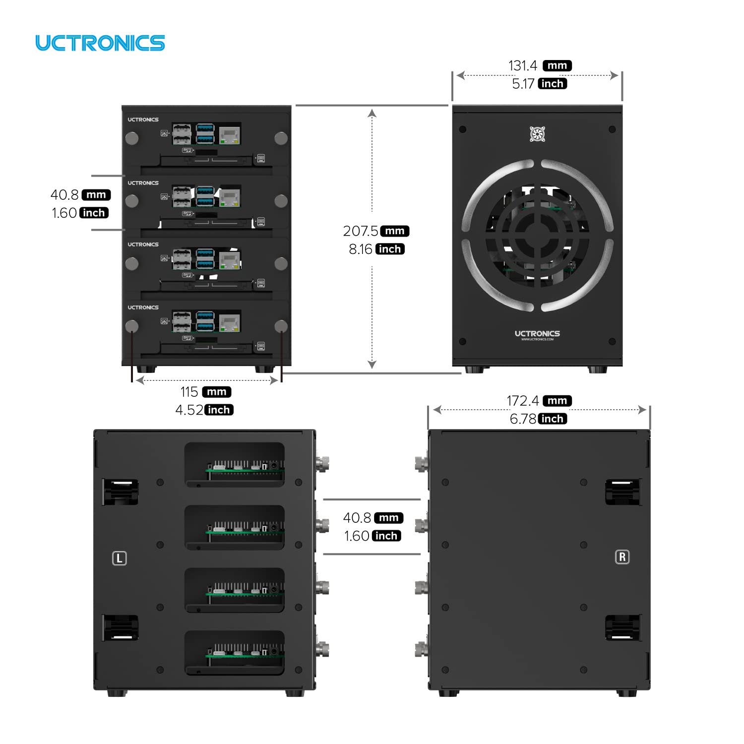 Amazon.co.jp: UCTRONICS デスクトップクラスター