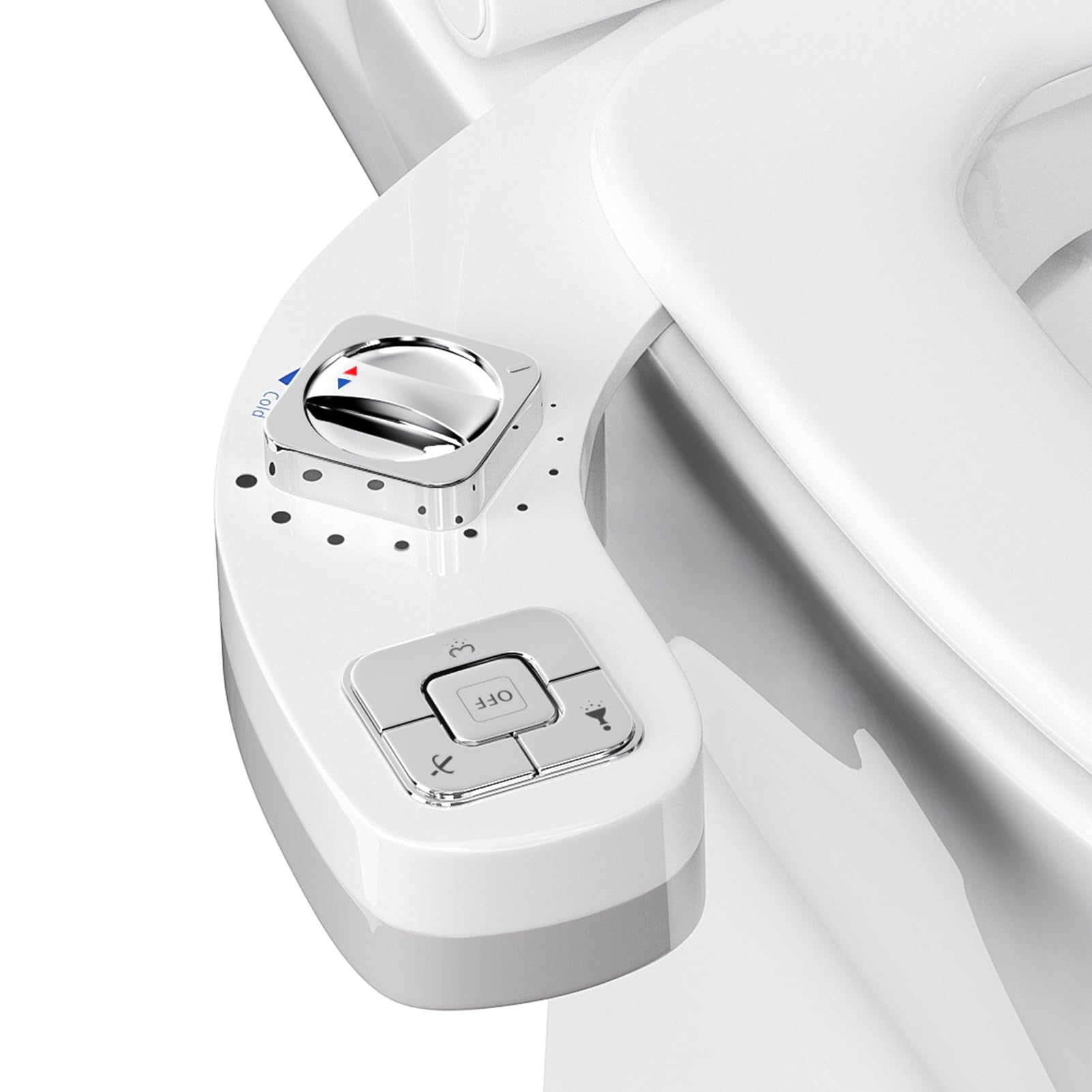 Bidet Portátil para WC No Eléctrico Doble Boquilla Retráctil Presión de Agua Ajustable