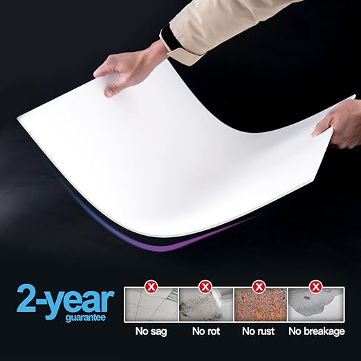 Azulejos de Techo PVC Blanco 24x24in Resistente al Agua 24 Piezas miniatura 6
