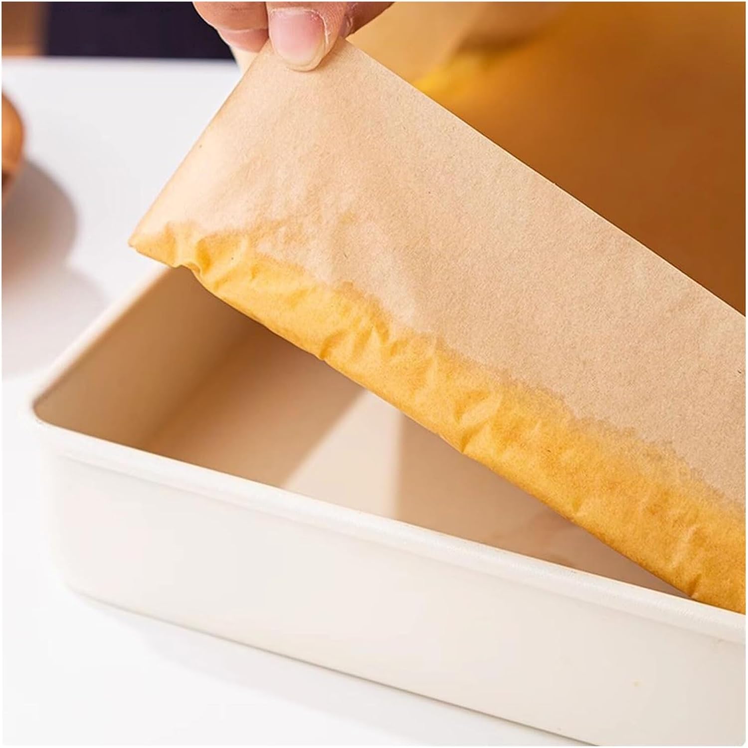 50pcs Parchment Paper Sheets 34x34cm Nonstick Baking Paper for Half Sheet Pans High Temperature Resistant Unbleached Pre Cut for Cakes Cookies Pastries(Large)