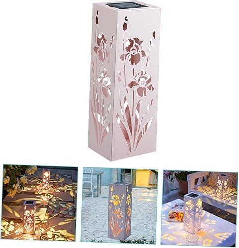 Miniatura 8 de Didiseaon 3 unids linterna solar al aire libre linterna de jardín luz colgante luces solares lámpara solar para exterior decorativo LED linterna