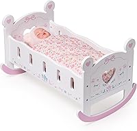 Vista 9 de ROBUD Cuna de Madera para Muñecas de Bebé, Juguetes de Cama para Muñecas de Bebé, para Muñecas de Hasta 18 Pulgadas, Accesorios para Muñecas