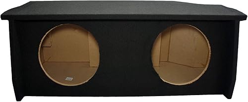 Miniatura 2 de American Sound Connection Compatible con Jeep Wrangler 2 puertas 2007-UP Dual 12" subwoofer caja con estante de amplificador