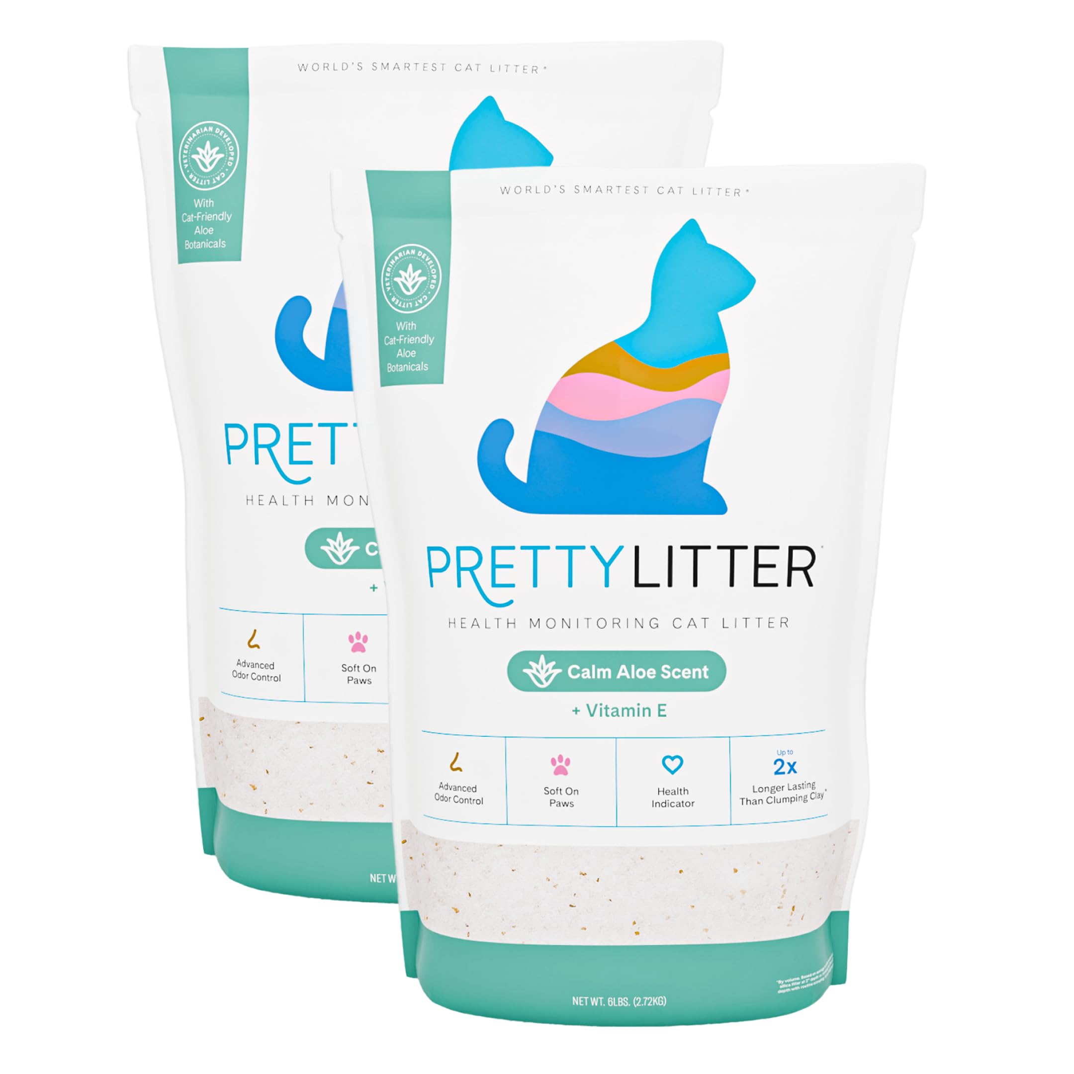 PrettyLitter Health Monitoring Cat Litter Calm Aloe