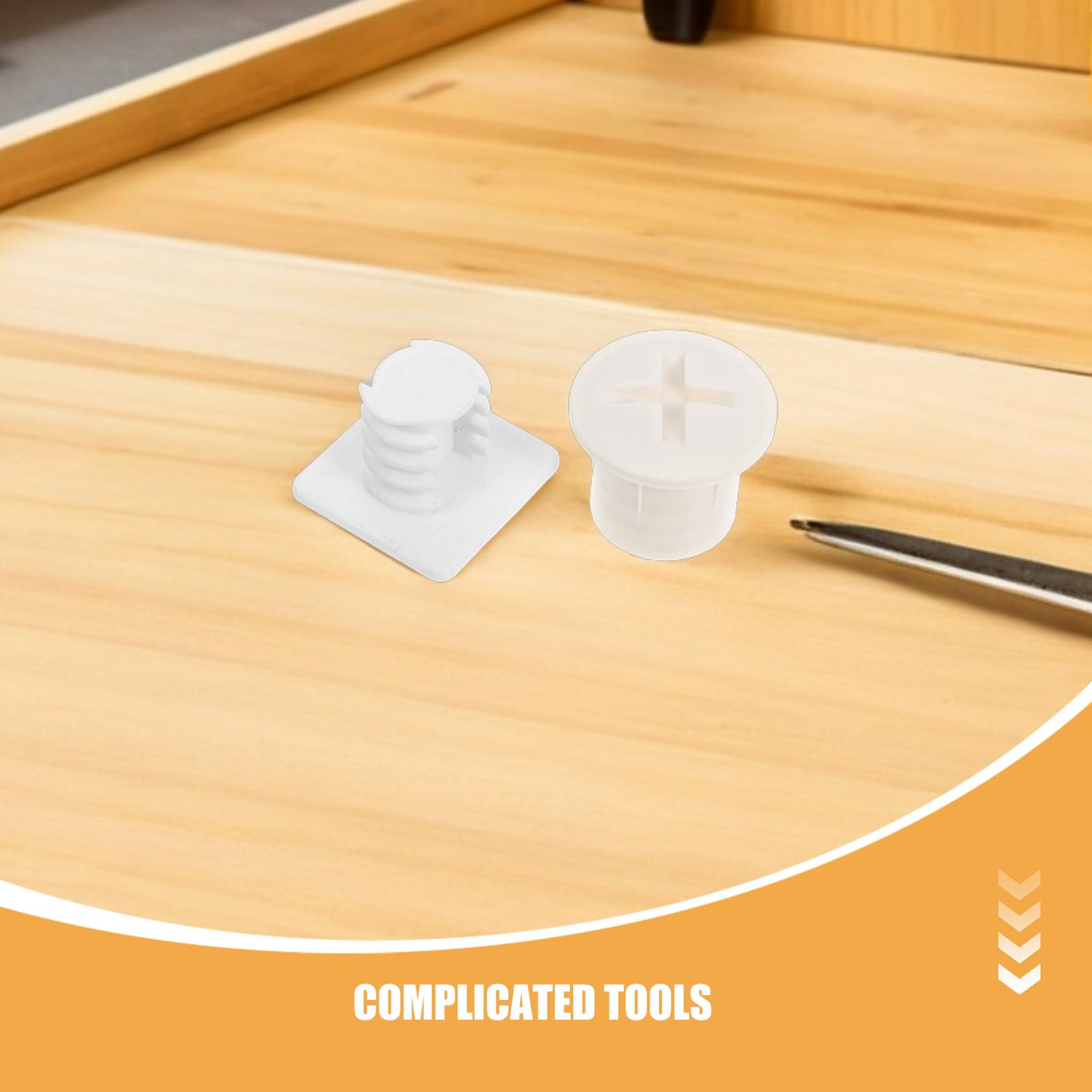 Juego de 6 Pernos y Tapas de Tornillos de plástico para toboganes de Juegos, Pernos de fijación de plástico y Tapas de Tornillos, Repuesto para toboganes Infantiles de Interior y Exterior.