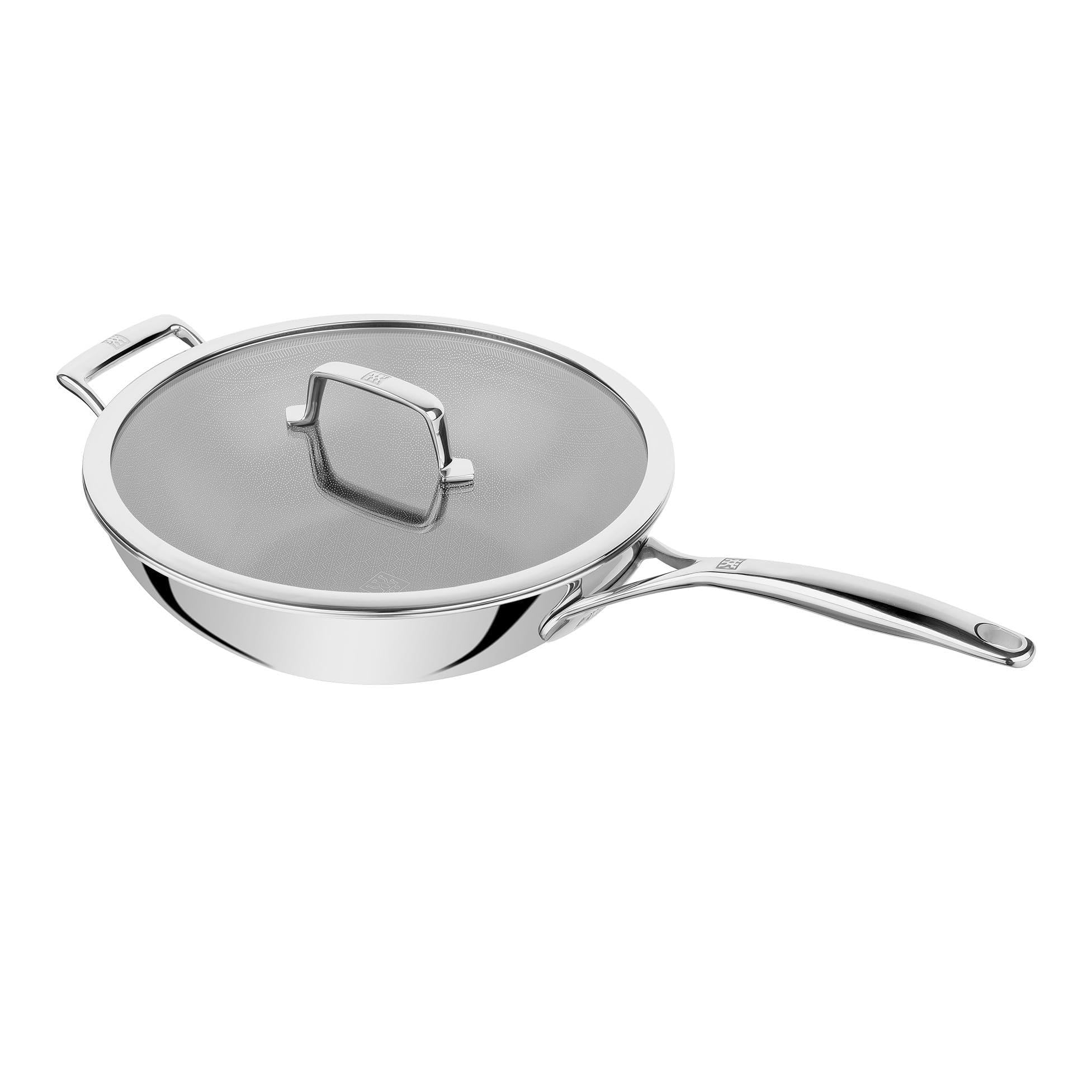 ZWILLING Peak, wok 30 cm, acier inoxydable, antiadhésif, couvercle