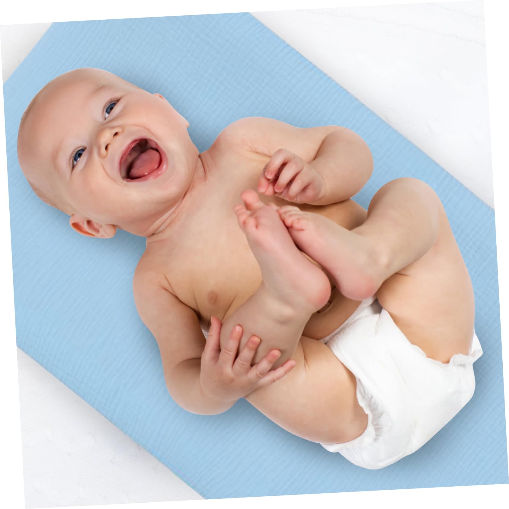 SUPVOX Washable Cotton Yarn Diaper Changing Table Cover Detachable Crib Mattress Soft and Durable Changing Cover for Diaper Bench