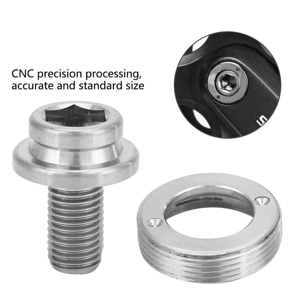 Boulon de manivelle de vélo trou carré pédalier vis titane (80 caractères