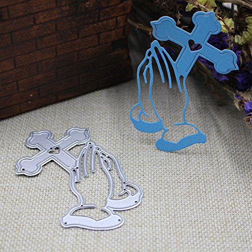 SXFSE Cutting Dies, Cross Cutting Dies Stencil Metal Mould Template for DIY Scrapbook Album Embossing Craft Paper Card Making - Thumbnail 3