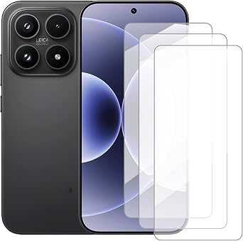 Screen Protector Compatible with Xiaomi 176.3 Inch [3 Pack] Glass Screen Protector Suitable for Xiaomi 17, Tempered Glass Protective Film
