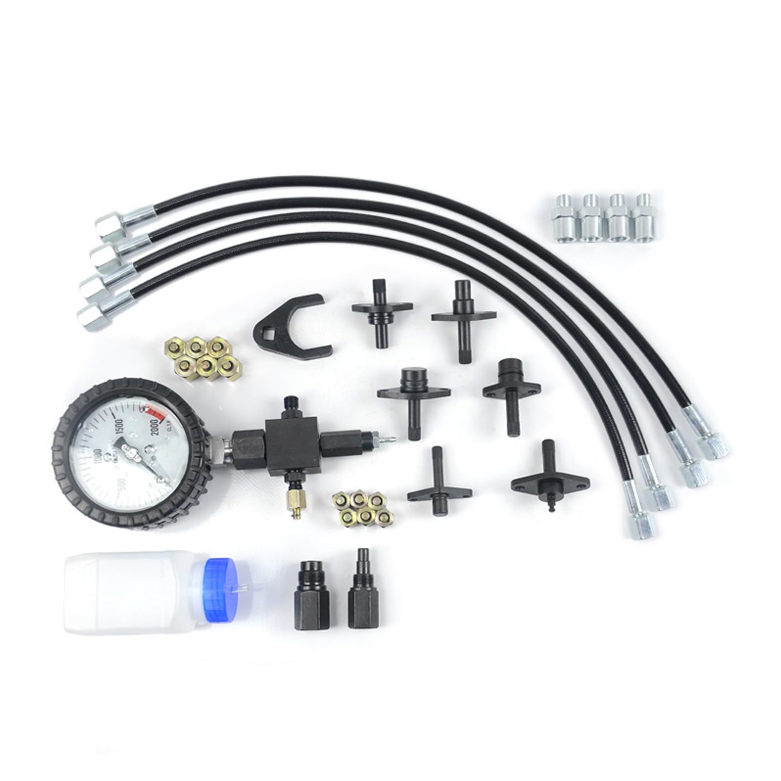 Kit De Comprobador De Presión Diesel Comprobador De Presión De Bombas De Gasolina Y Diesel Comprobador De Alta Presión Diesel Common Rail