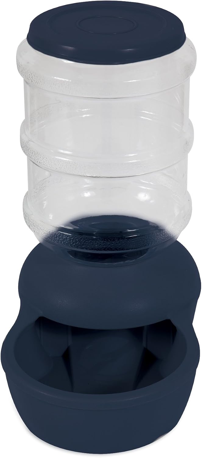 Aspen Pet Le Bistro Gravity Feeder, 2 lb, Navy
