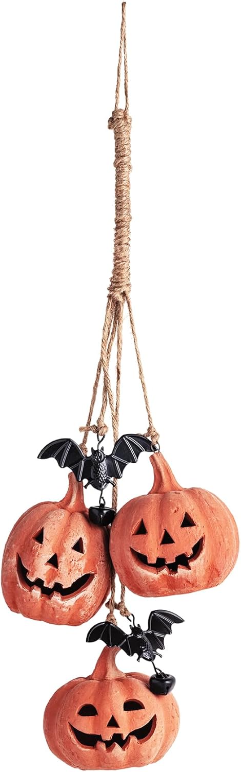 Mud Pie Halloween Pumpkin Wind Chime