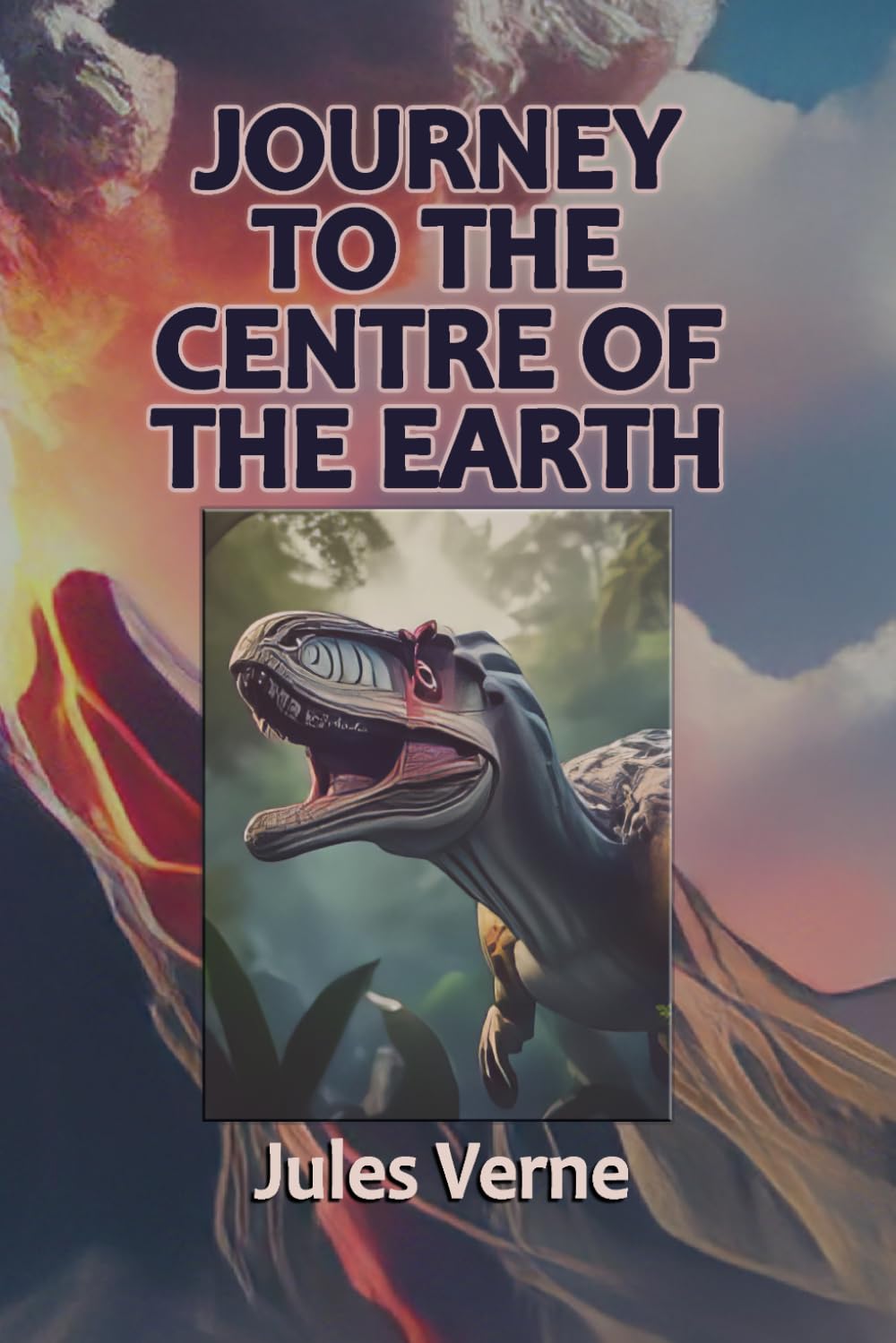 A Journey to the Centre of the Earth: The Classic Science Fiction Adventure set in the Victorian Era. Large Print Edition