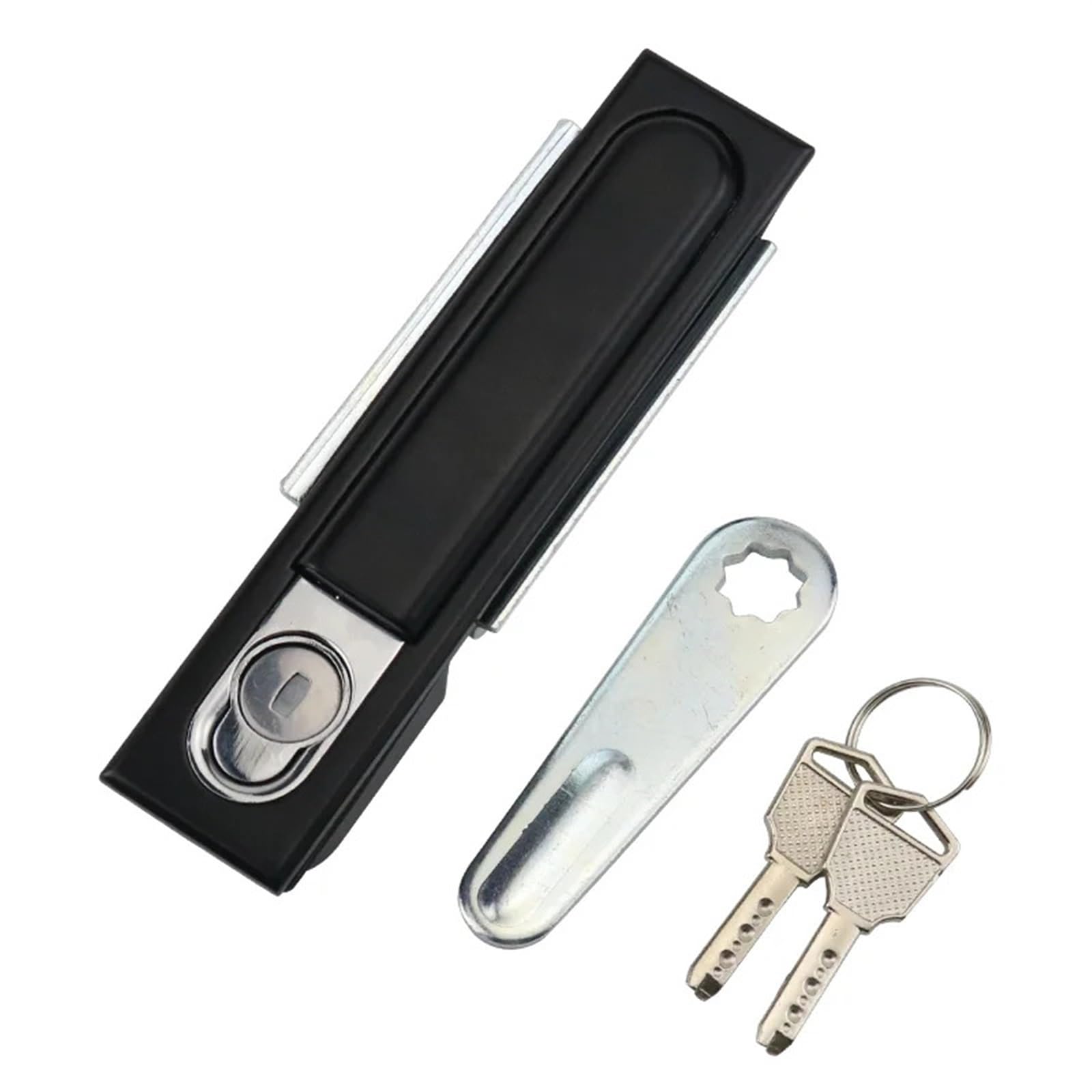 Serrure d'armoire de commutation en zinc pour boîte électrique de distribution noire