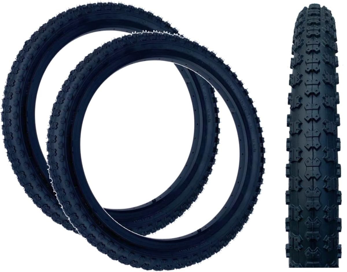 Baldys 20 x 2.125 BMX/Kids Mountain Bike Tyres BLACK (PACK OF 2)