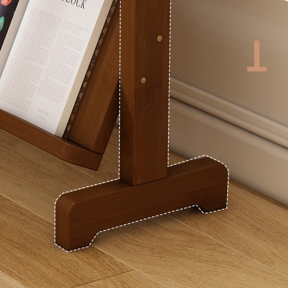 Porte-revues mince à plusieurs niveaux pour le bureau et le salon - Présentoir élégant pour livres et brochures - Peu encombrant