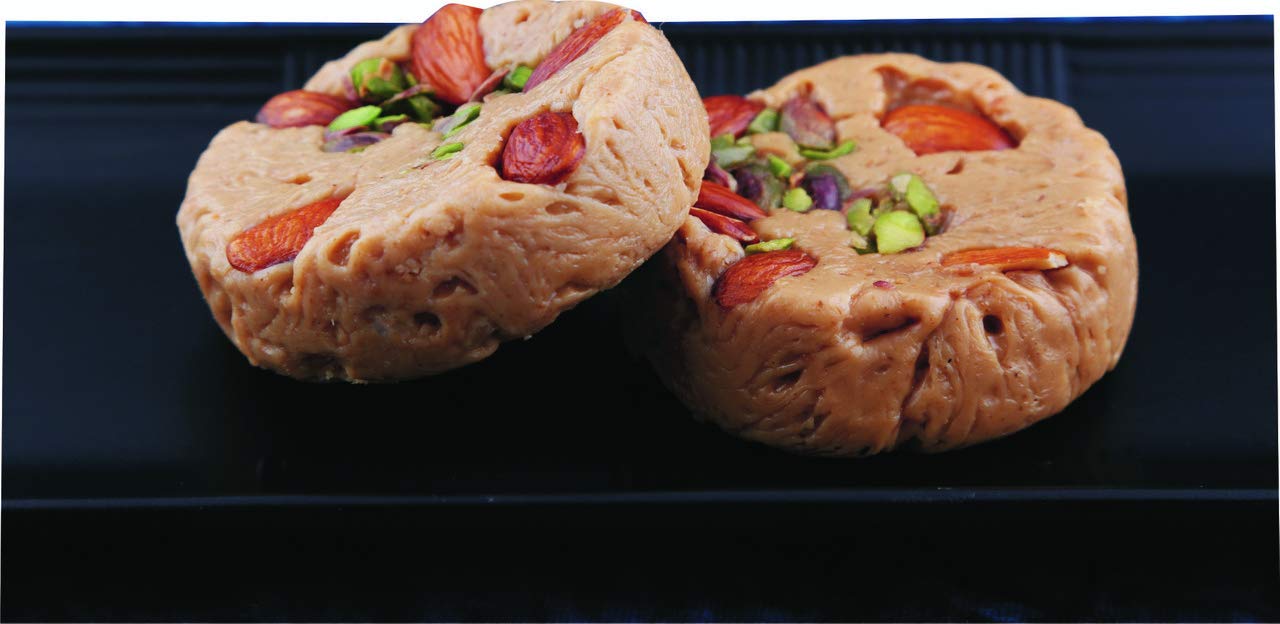 See full amazon price history chart for Kanwarjis Confectioners | Made with Pure 100% Desi Ghee Soan Halwa |Indian Sweets Pure Mithai And Natural Badam Pista Soan Halwa (250gm) Kanwarjis Confectioners | Made with Pure 100% Desi Ghee Soan Halwa |Indian Sweets Pure Mithai And Natural Badam Pista Soan Halwa (250gm) (B08DM969N2) Amazon Price History, Amazon Price Tracker