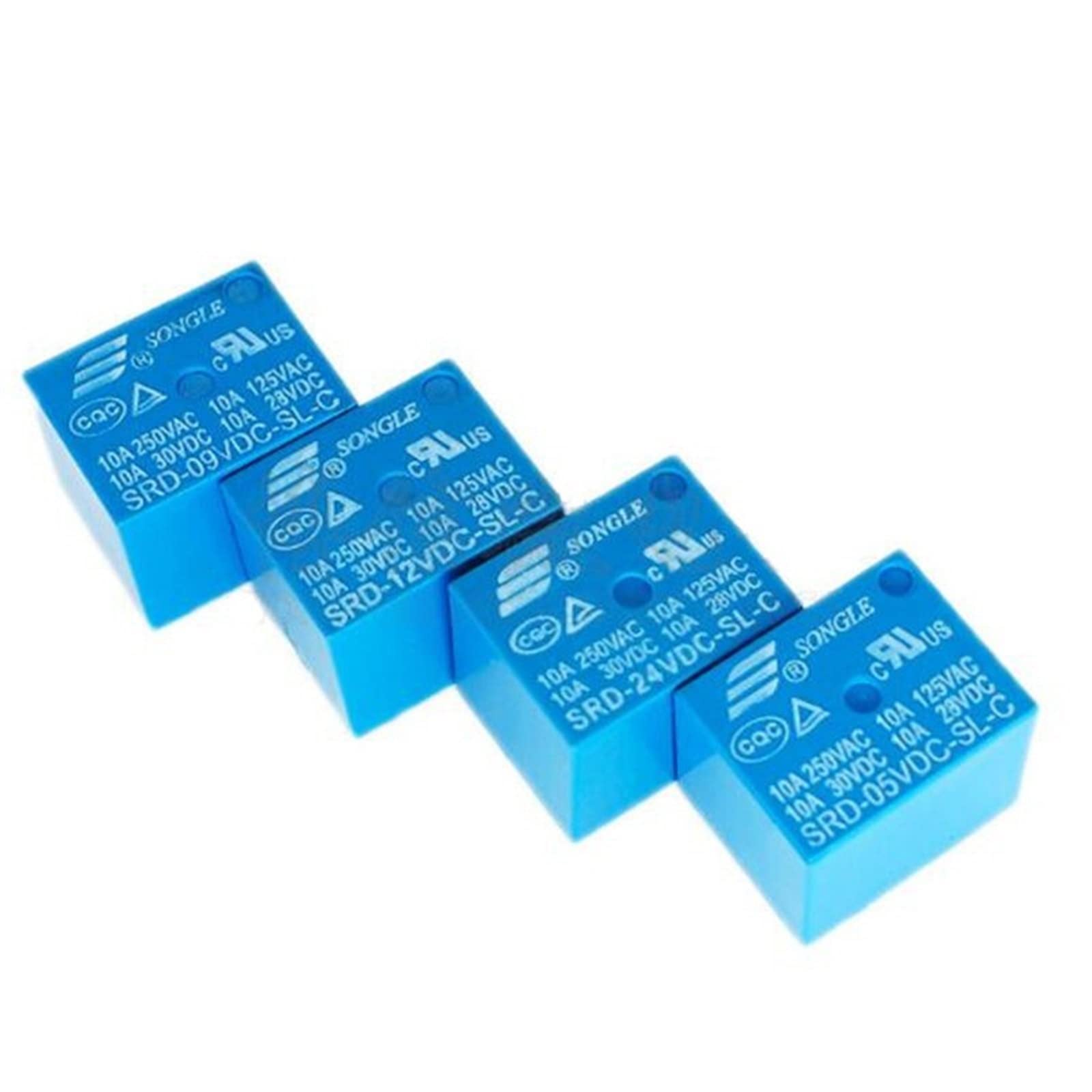 CSKWLLNBC 100PCS/lot Relay SRD-05VDC-SL-C SRD-09VDC-SL-C SRD-12VDC-SL-C SRD-24VDC-SL-C 5V 9V 12V 24V 10A 250VAC 5PIN T73(SRD-05VDC-SL-C)