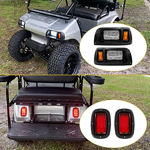 Ilskw Clubcar Ds Led Headlight & Taillight Kit For Gas & Electric Compatible With Club Car Ds Golf Carts (1993 & Newer Models) 12V #TOP4