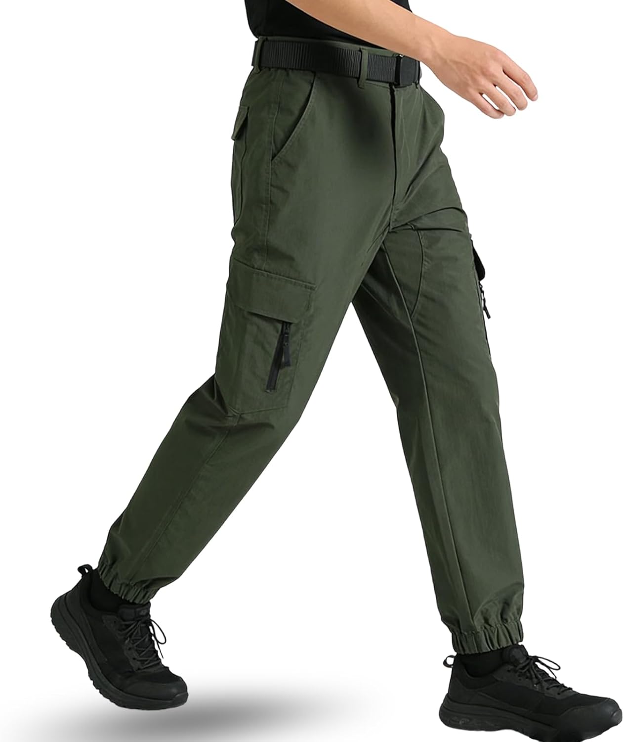 Mens Lightweight Hiking Pant Durable Military Pants Leg-Bound Tapered Waterproof Hunting Fishing Tactical Pants