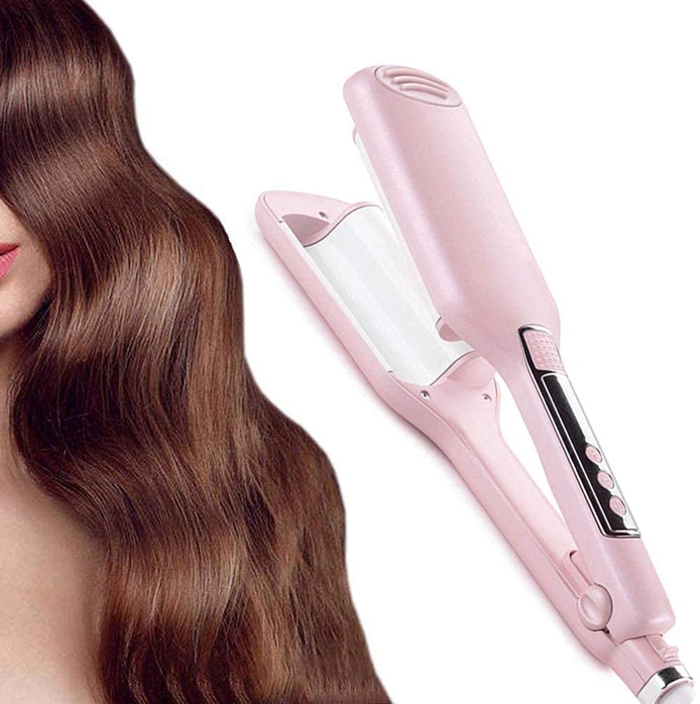 Portable Professional Electric Heating Curling Iron for Big Wave 2 Barrel Curling Iron Egg Roll Led Display 28mm