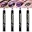 Kaely 4Pcs Metallic Shimmer Eye Shadow Sticks Set, Pink Light Purple Vioiet Mocha Beige, Eyeliner Pencil Eyeshadow Palette Halloween Makeup, Eye Highlighter Brightener Stick for Women