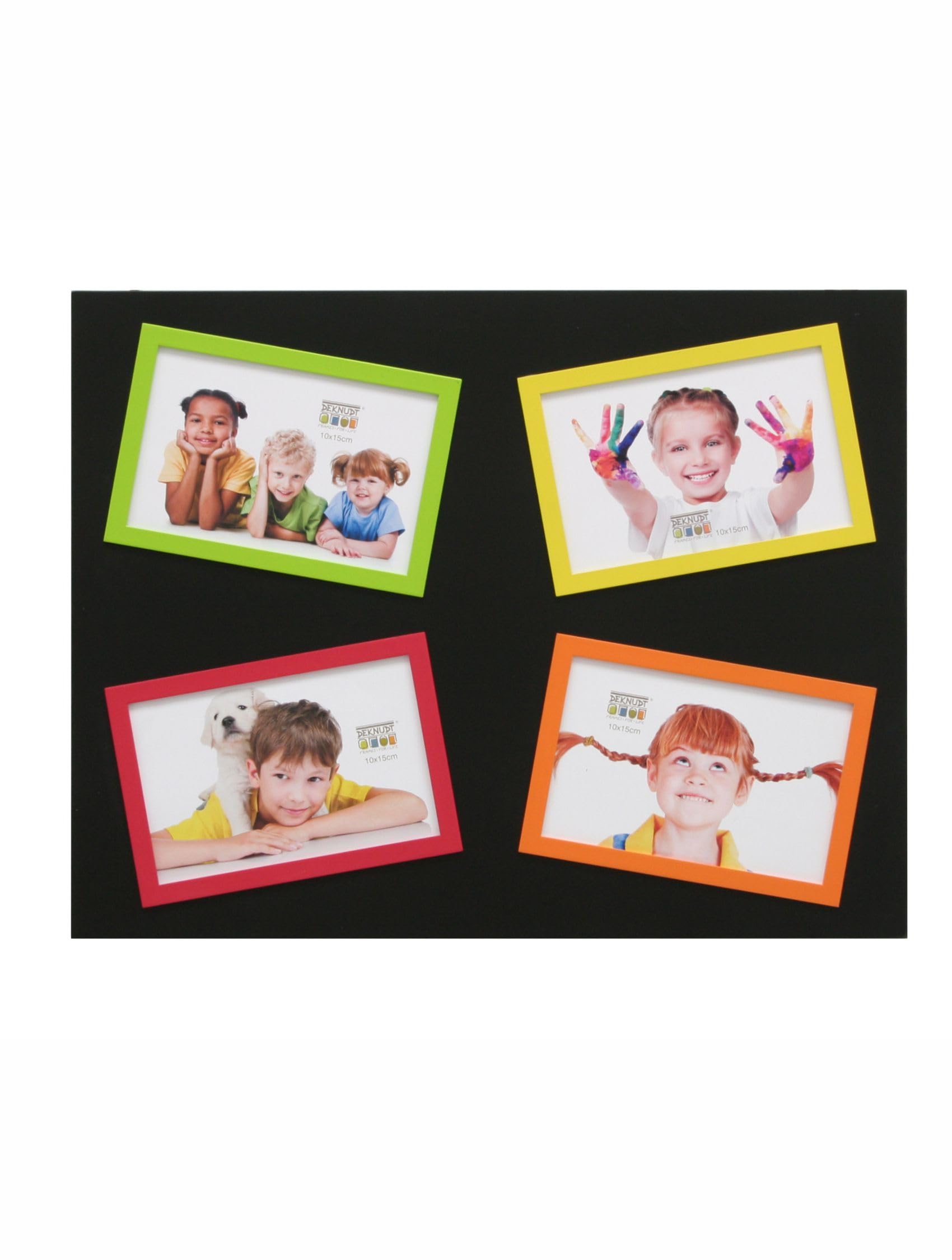 Cadre multi-photo noir Deknudt Frames S67JK2-P4 pour 4 photos 10x15 cm