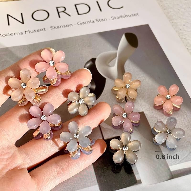 110 pcs Mini Hair Clips Colorful Hair Accessories Matte Claw Clips Star/Flower/Butterfly Hair Clips for Girls and Women 90s Y2K - Image 4