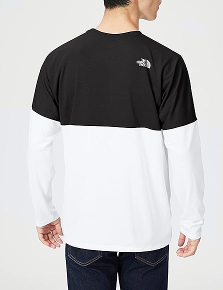 Amazon | [ザノースフェイス] L/S Bi-Colored Nuptse Tee | Tシャツ