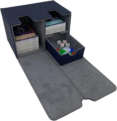 Hygge デッキケース 収納ボックス ふた付き 遊戯王 ポケモンカード カード入れ トレーディングカード カードケース メンズ ネイビー ケース オンライン通販