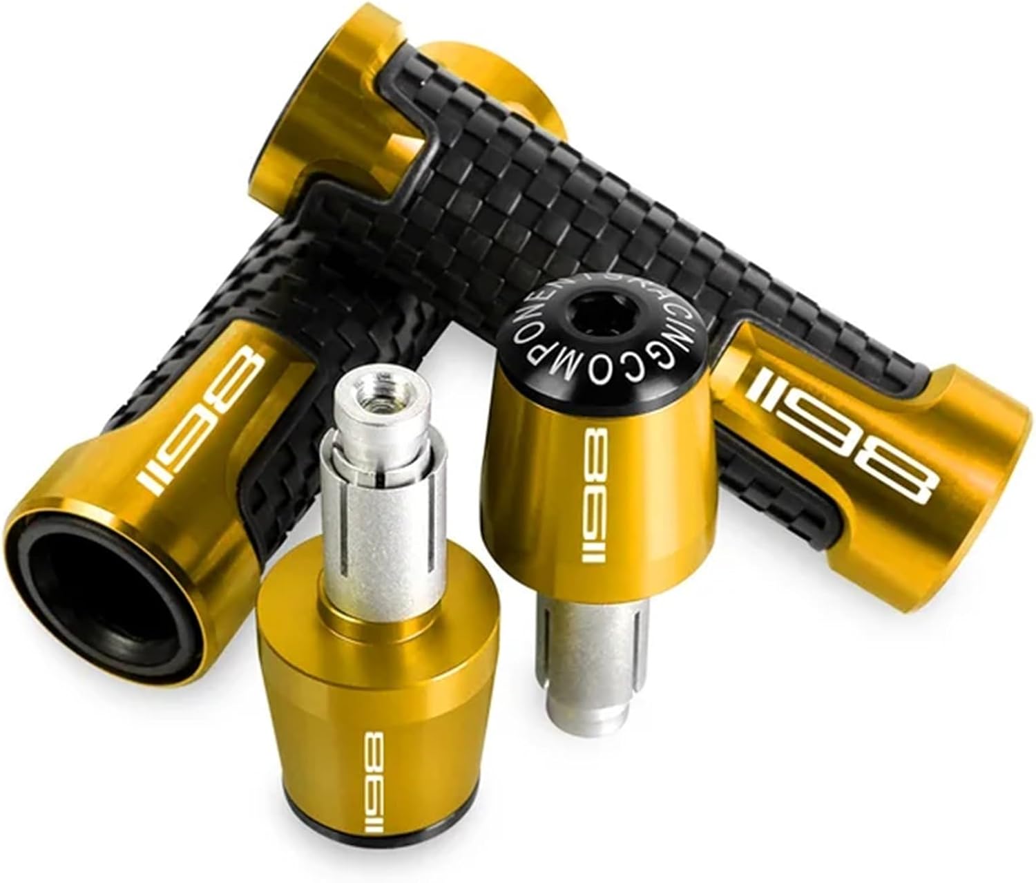 7/8 22mm Motorcycle Handlebar Grips Ends Handle Bar Cap Grip End Plugs for Ducati 1198 1198S
