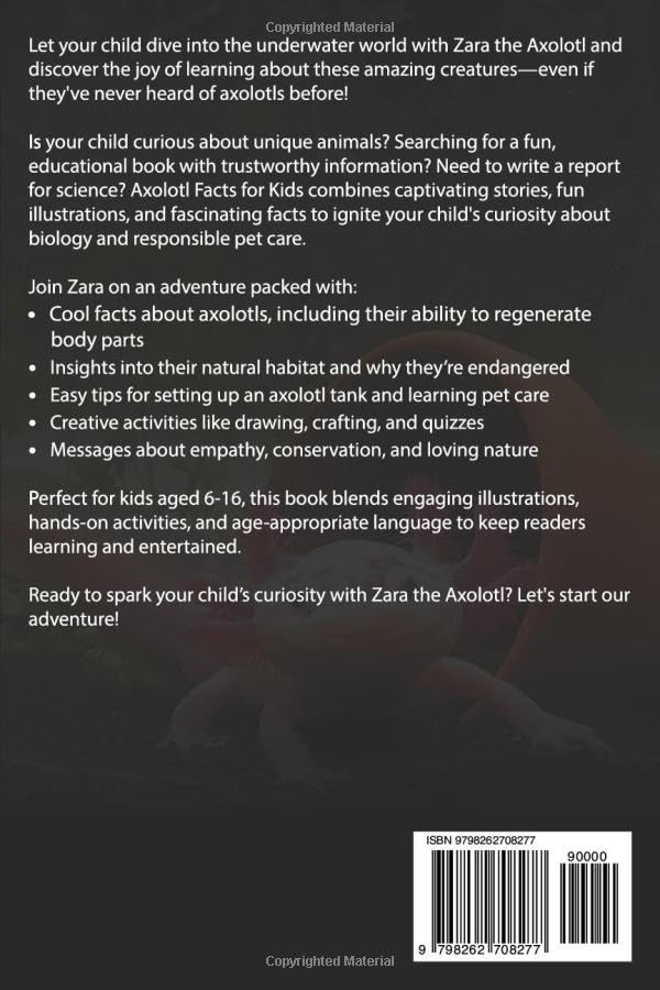 Axolotl Facts for Kids: An Educational and Interactive Guide Filled With Fun Facts and Activities to Spark Curiosity and Learning in Kids! - Image 2