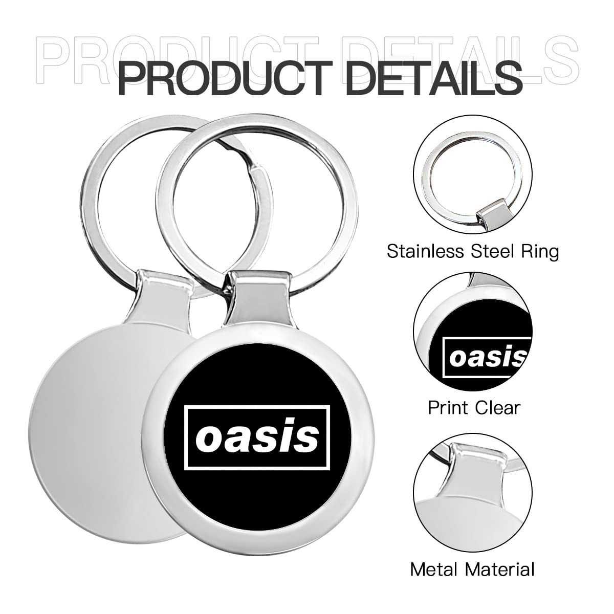 Amazon.co.jp: キーホルダー オアシス OASIS バンド グッズ キーリング