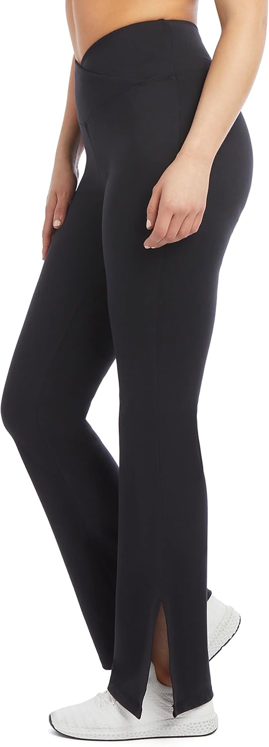 Danskin Women's Side Slit Flare Leg Yoga Pants