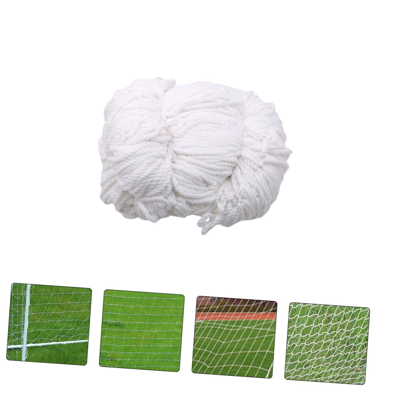 Gatuida Red de Portería de Fútbol y Fácil de Almacenar de Fibra de Polipropileno Ligera de Color Claro para Niños y Jóvenes Atletas para Entrenamiento y Patio Trasero